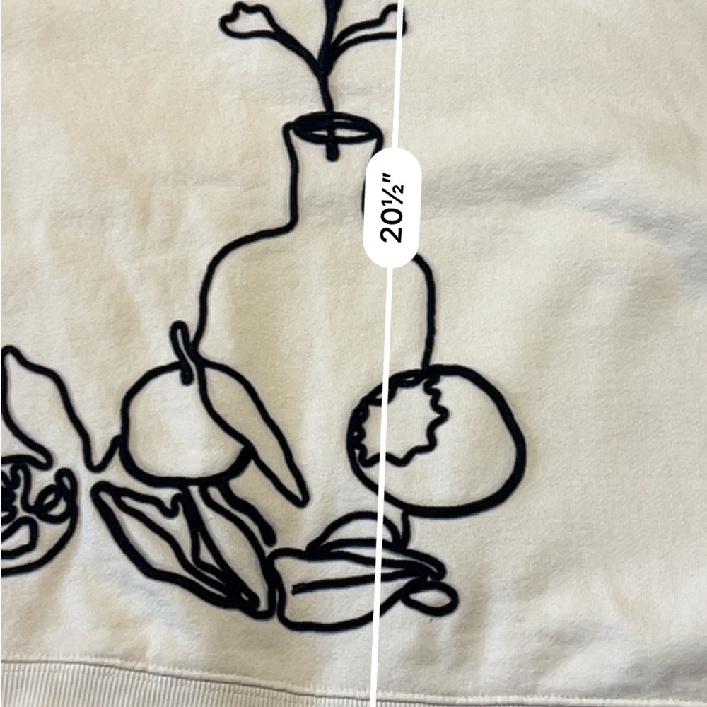 Zara Cream Top with Black Accents - Picture 6 of 6